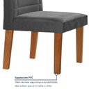 Ver mais imagens de Conjunto Sala de Jantar Genova Tampo Vidro/MDF com 6 Cadeiras Genova Smart Plus