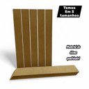 Ver imagem 2 de Kit 10 Tiras Shiplap MDF 3mm Decoração Parede