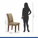 Ver imagem 7 de Conjunto Sala de Jantar Genova Tampo Vidro/mdf com 6 Cadeiras Luísa Smart Plus