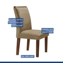 Ver imagem 5 de Conjunto Sala de Jantar Genova Tampo Vidro/mdf com 6 Cadeiras Luísa Smart Plus