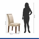 Ver imagem 7 de Conjunto Sala de Jantar Genova Tampo Vidro/mdf com 6 Cadeiras Luísa Smart Plus