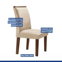 Ver imagem 5 de Conjunto Sala de Jantar Genova Tampo Vidro/mdf com 6 Cadeiras Luísa Smart Plus