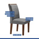 Ver imagem 5 de Conjunto Sala de Jantar Genova Tampo Vidro/MDF com 6 Cadeiras Luísa Smart Plus