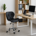 Ver imagem 1 de Cadeira de Escritório Giratória Secretária em Couro Sintético