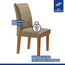 Ver imagem 6 de Conjunto Sala de Jantar Genova Tampo Vidro/mdf com 6 Cadeiras Luísa Smart Plus