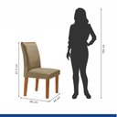 Ver imagem 7 de Conjunto Sala de Jantar Genova Tampo Vidro/mdf com 6 Cadeiras Luísa Smart Plus