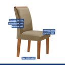 Ver imagem 5 de Conjunto Sala de Jantar Genova Tampo Vidro/mdf com 6 Cadeiras Luísa Smart Plus