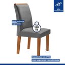 Ver imagem 6 de Conjunto Sala de Jantar Genova Tampo Vidro/MDF com 6 Cadeiras Luísa Smart Plus