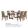 Conjunto Sala de Jantar Nápoles Tampo Vidro/mdf com 6 Cadeiras Luísa Smart Plus - 8