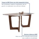 Ver imagem 2 de Conjunto Sala de Jantar Nápoles Tampo Vidro/MDF com 6 Cadeiras Luísa Smart Plus