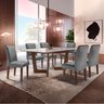 Conjunto Sala de Jantar Nápoles Tampo Vidro/mdf com 6 Cadeiras Luísa Smart Plus - 1