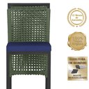 Ver imagem 3 de Mesa Bistro e 4 Banquetas Roma Preta Corda Náutica 10 Trama Original