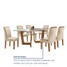 Conjunto Sala De Jantar Nápoles Tampo Vidro/MDF com 6 Cadeiras Luísa Smart Plus  - 8