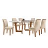 Conjunto Sala De Jantar Nápoles Tampo Vidro/MDF com 6 Cadeiras Luísa Smart Plus  - 14