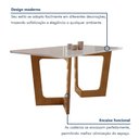 Ver mais imagens de Conjunto Mesa de Jantar 6 Cadeiras Tampo Vidro/MDF Nápoles Luísa