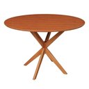 Ver imagem 1 de Mesa de Jantar Yara Redonda Tampo em Mdf 90cm:cinamomo