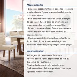 Conjunto Sala De Jantar Nápoles Tampo Vidro/MDF com 8 Cadeiras Genova Smart Plus  - 13