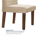 Ver mais imagens de Conjunto Sala de Jantar Nápoles Tampo Vidro/MDF com 8 Cadeiras Genova Smart Plus
