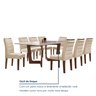 Conjunto Sala de Jantar Nápoles Tampo Vidro/mdf com 8 Cadeiras Genova Smart Plus - 8