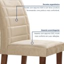Ver imagem 7 de Conjunto Sala de Jantar Nápoles Tampo Vidro/MDF com 8 Cadeiras Genova Smart Plus