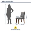 Ver imagem 4 de Conjunto Sala de Jantar Nápoles Tampo Vidro/mdf com 8 Cadeiras Genova Smart Plus
