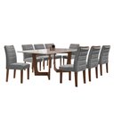 Ver imagem 2 de Conjunto Sala de Jantar Nápoles Tampo Vidro/mdf com 8 Cadeiras Genova Smart Plus