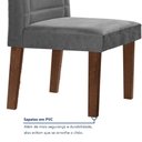 Ver mais imagens de Conjunto Sala de Jantar Nápoles Tampo Vidro/mdf com 8 Cadeiras Genova Smart Plus