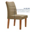 Ver imagem 7 de Conjunto Sala de Jantar Nápoles Tampo Vidro/MDF com 8 Cadeiras Genova Smart Plus Cinamomo/Off White/Areia