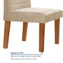 Ver mais imagens de Conjunto Sala de Jantar Nápoles Tampo Vidro/MDF com 8 Cadeiras Genova Smart Plus