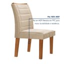 Ver imagem 6 de Conjunto Sala de Jantar Nápoles Tampo Vidro/MDF com 8 Cadeiras Genova Smart Plus
