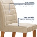 Ver imagem 6 de Conjunto Sala de Jantar Nápoles Tampo Vidro/mdf com 8 Cadeiras Genova Smart Plus