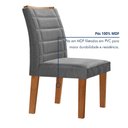 Ver imagem 5 de Conjunto Sala de Jantar Nápoles Tampo Vidro/mdf com 8 Cadeiras Genova Smart Plus