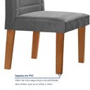 Ver mais imagens de Conjunto Sala de Jantar Nápoles Tampo Vidro/MDF com 8 Cadeiras Genova Smart Plus