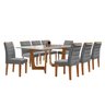 Conjunto Sala de Jantar Nápoles Tampo Vidro/mdf com 8 Cadeiras Genova Smart Plus - 14
