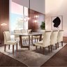 Conjunto Sala de Jantar Nápoles Tampo Vidro/mdf com 8 Cadeiras Luísa Smart Plus - 1
