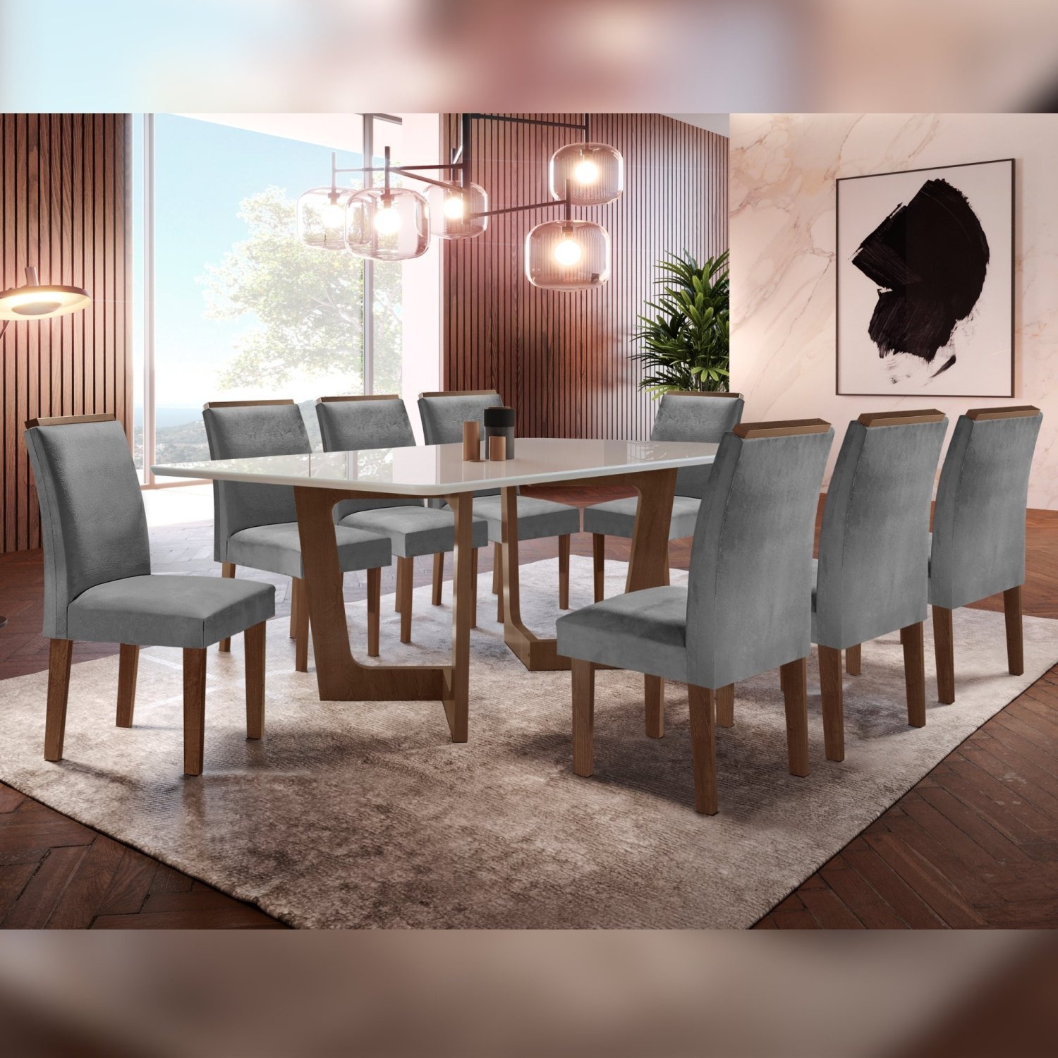 Mesas para salas de estar, jantar e reuniões., - Detalhes do Bloco DWG