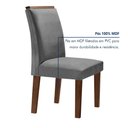 Ver imagem 6 de Conjunto Sala de Jantar Nápoles Tampo Vidro/MDF com 8 Cadeiras Luísa Smart Plus