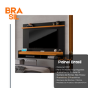 Ver imagem 7 de Painel para Tv até 55 Polegadas Ripado Brasil 136cm