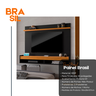 Painel para Tv até 55 Polegadas Ripado Brasil 136cm - 7