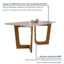 Ver imagem 3 de Conjunto Sala de Jantar Nápoles Tampo Vidro/MDF com 8 Cadeiras Luísa Smart Plus