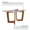 Ver imagem 4 de Conjunto Sala de Jantar Nápoles Tampo Vidro/MDF com 8 Cadeiras Luísa Smart Plus