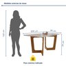 Conjunto Sala De Jantar Nápoles Tampo Vidro/MDF com 8 Cadeiras Luísa Smart Plus  - 9