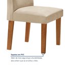 Ver mais imagens de Conjunto Sala de Jantar Nápoles Tampo Vidro/MDF com 8 Cadeiras Luísa Smart Plus