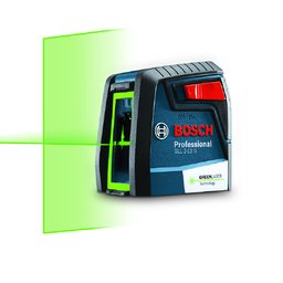 Nível a Laser 2 Linhas Alcance 12m C/ Suporte Gll 2-12g Bosch Luz Verde Gll 2-12 G/0601063vd0000 - 2