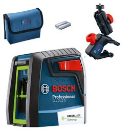 Nível a Laser 2 Linhas Alcance 12m C/ Suporte Gll 2-12g Bosch Luz Verde Gll 2-12 G/0601063vd0000 - 1