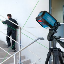 Nível a Laser 2 Linhas Alcance 12m C/ Suporte Gll 2-12g Bosch Luz Verde Gll 2-12 G/0601063vd0000 - 4