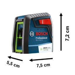 Nível a Laser 2 Linhas Alcance 12m C/ Suporte Gll 2-12g Bosch Luz Verde Gll 2-12 G/0601063vd0000 - 5
