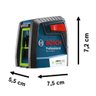 Nível a Laser 2 Linhas Alcance 12m C/ Suporte Gll 2-12g Bosch Luz Verde Gll 2-12 G/0601063vd0000 - 5
