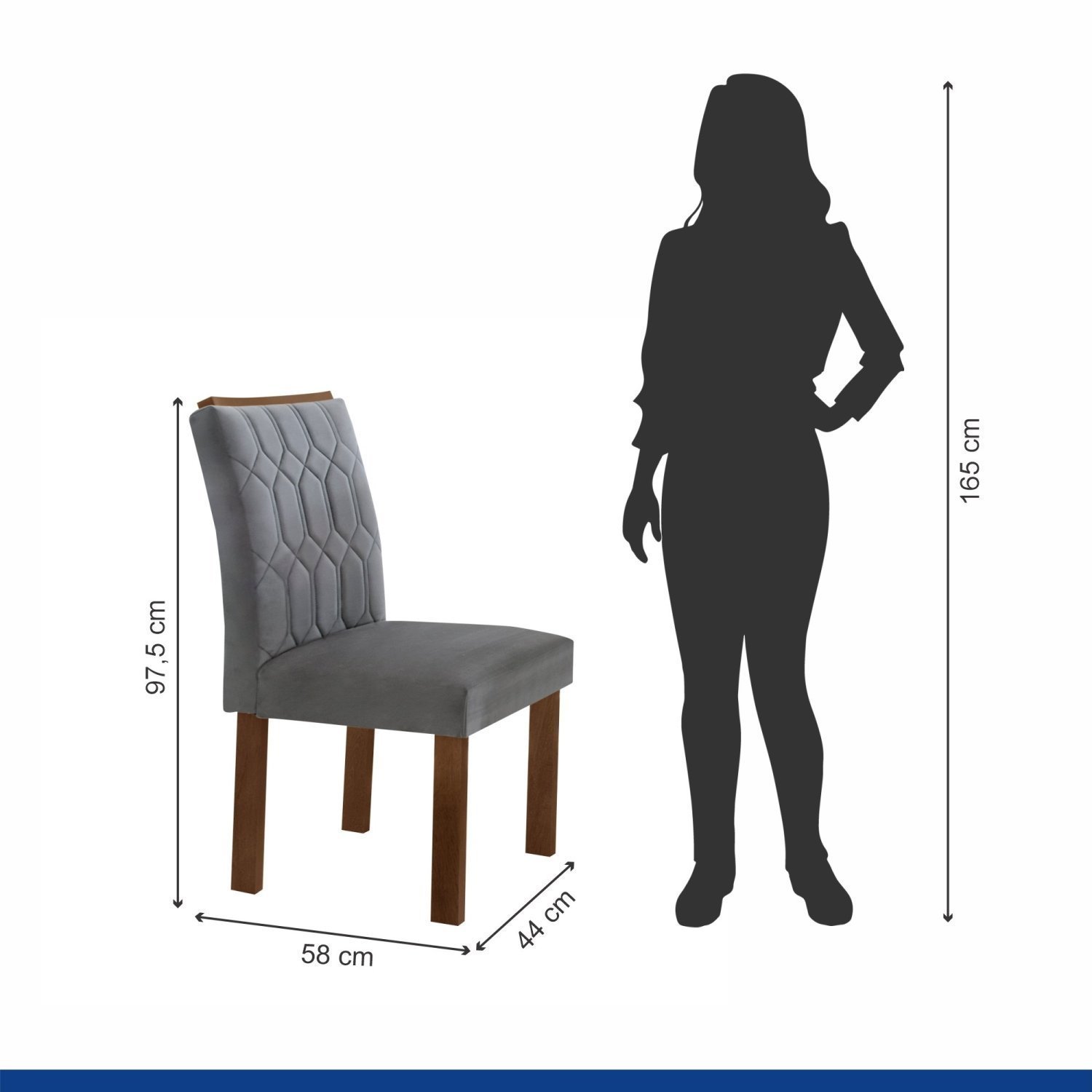 Conjunto Sala De Jantar Nápoles Tampo Vidro/MDF com 8 Cadeiras Marselha Smart Plus Cel Móveis - 4
