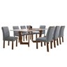 Conjunto Sala de Jantar Nápoles Tampo Vidro/mdf com 8 Cadeiras Marselha Smart Plus Cel Móveis - 2